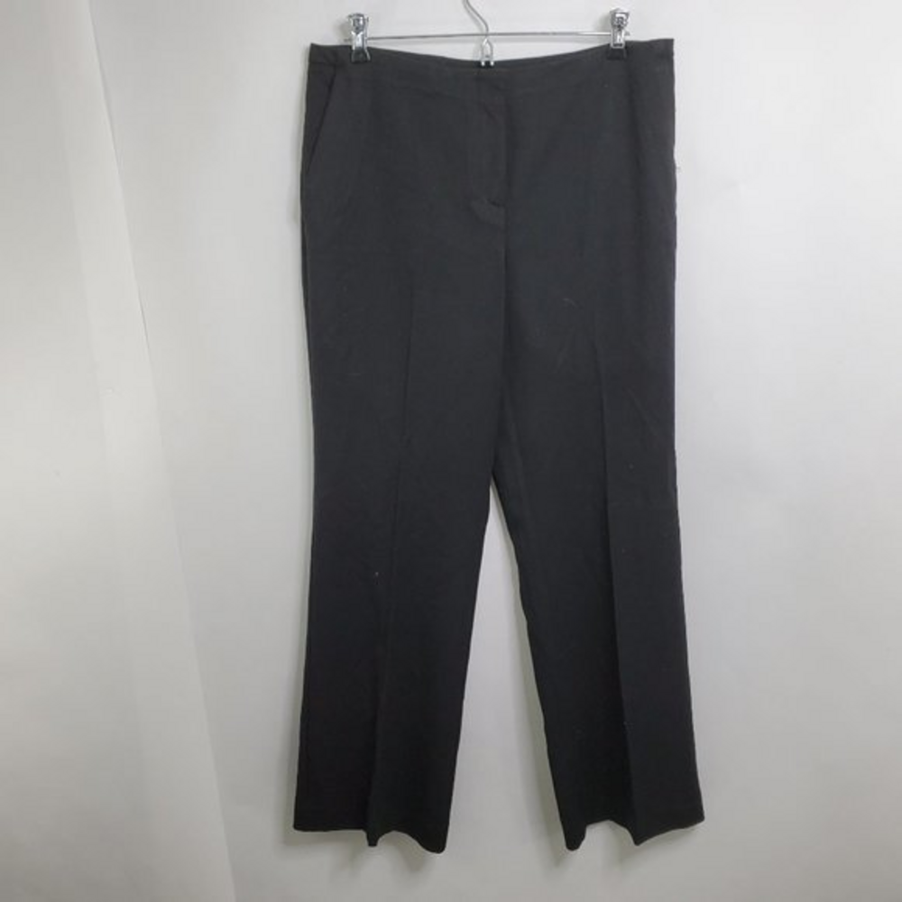 Chicos Pants 1 Short M 8 Black Trousers Dress Work‎